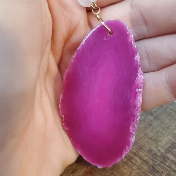 Pink Agate Necklace - Picture 2 of 5